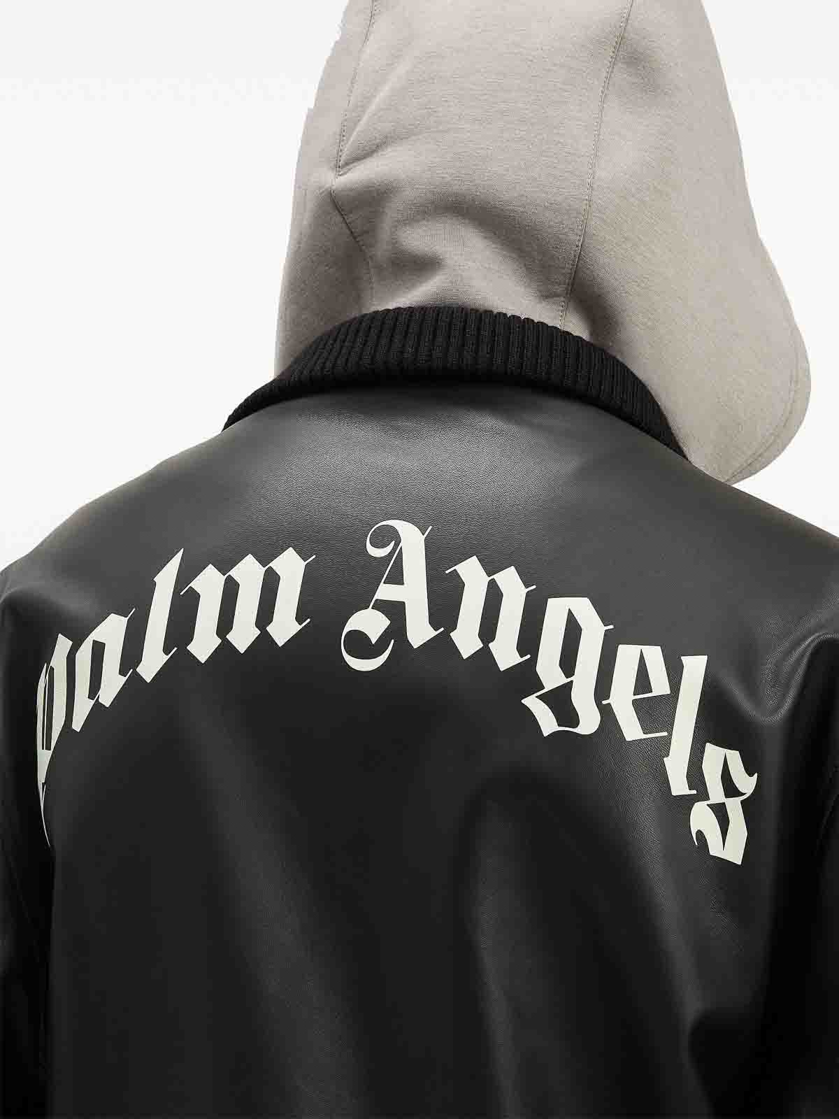 Shop Palm Angels Chaqueta Bomber - Negro
