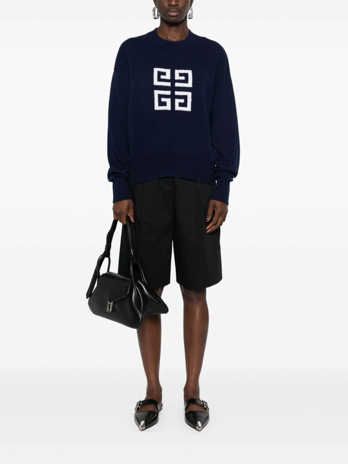 Shop Givenchy Suéter Con Escote Barco - Azul In Blue
